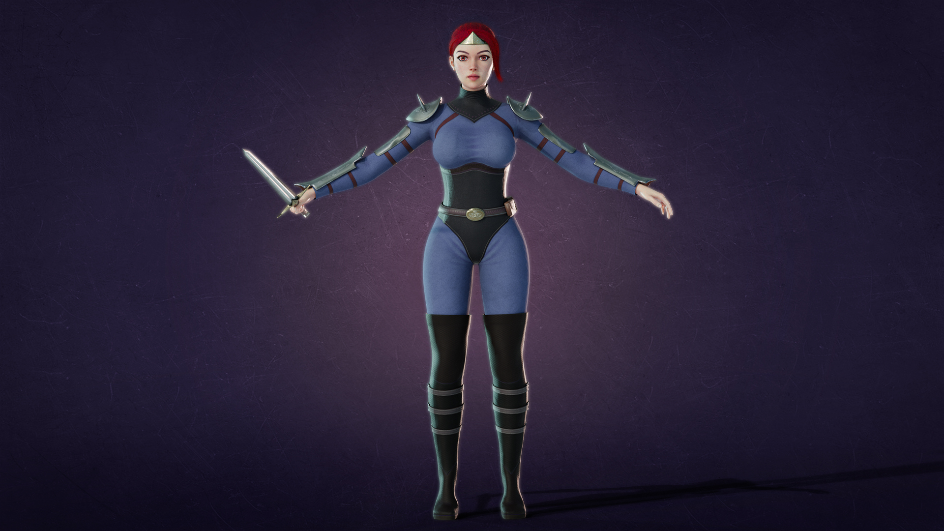 Tera human warrior idle